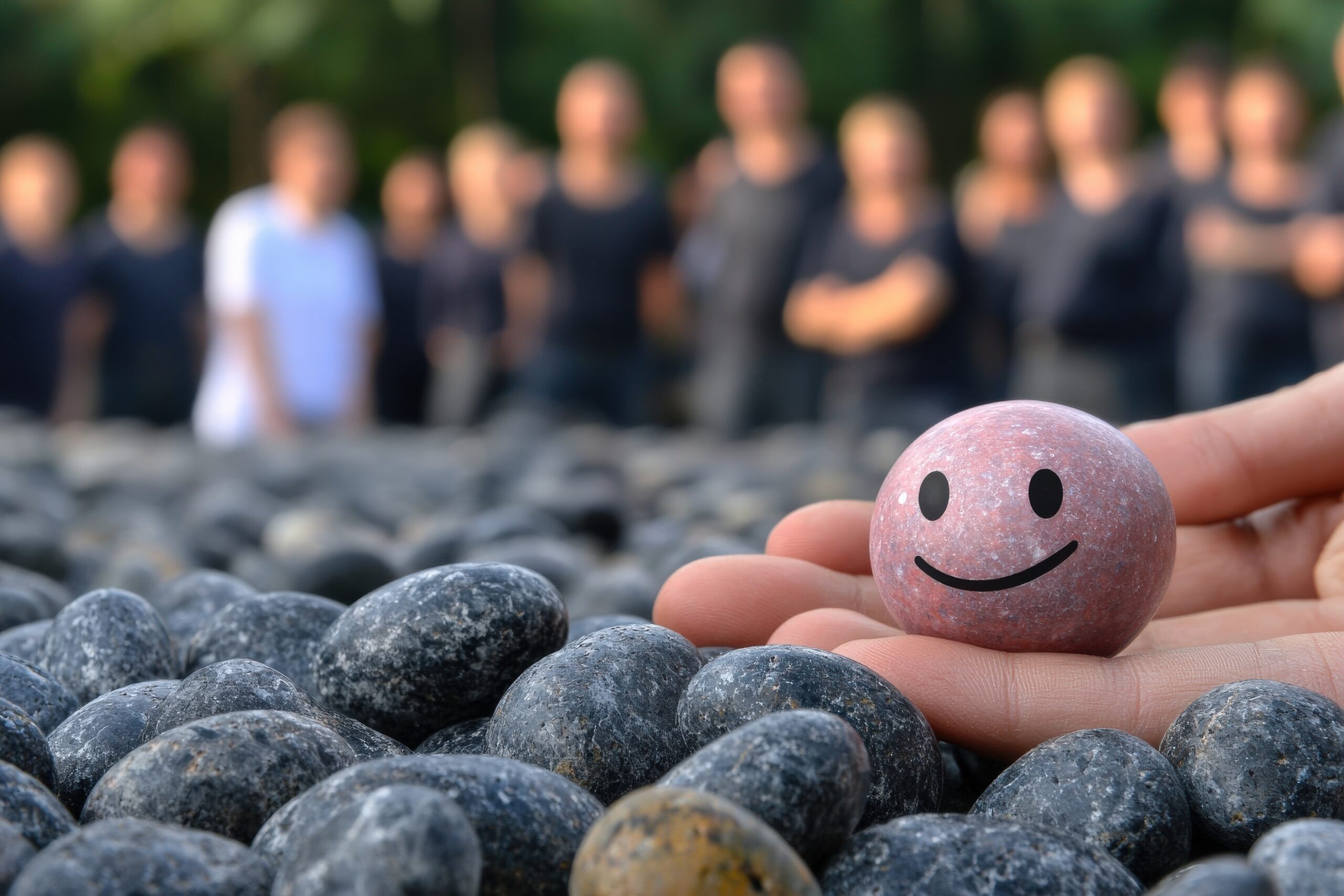 Emotional intelligence workshops, understanding expressions and empathy, happy, smile.