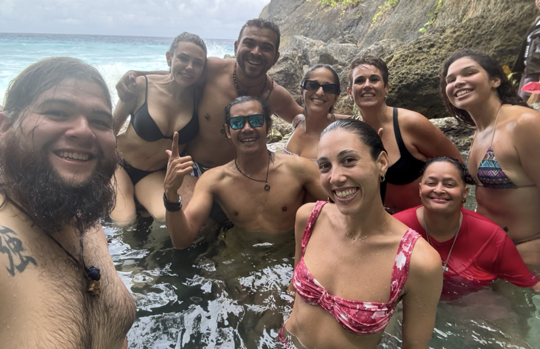 Latin Biz Today.s Johanna Godinez and clients at Bali yoga