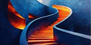 Small business Sales growth stairs