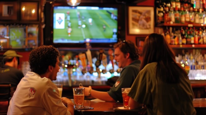 friends at sports bar