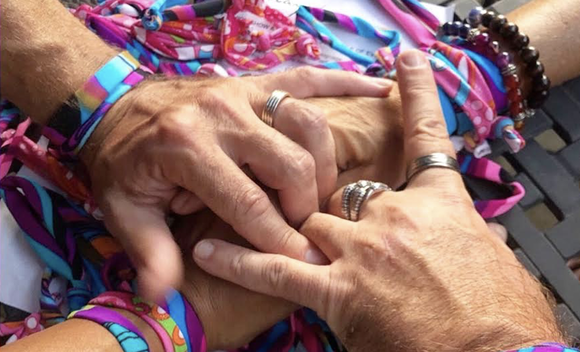 hands of a man and woman