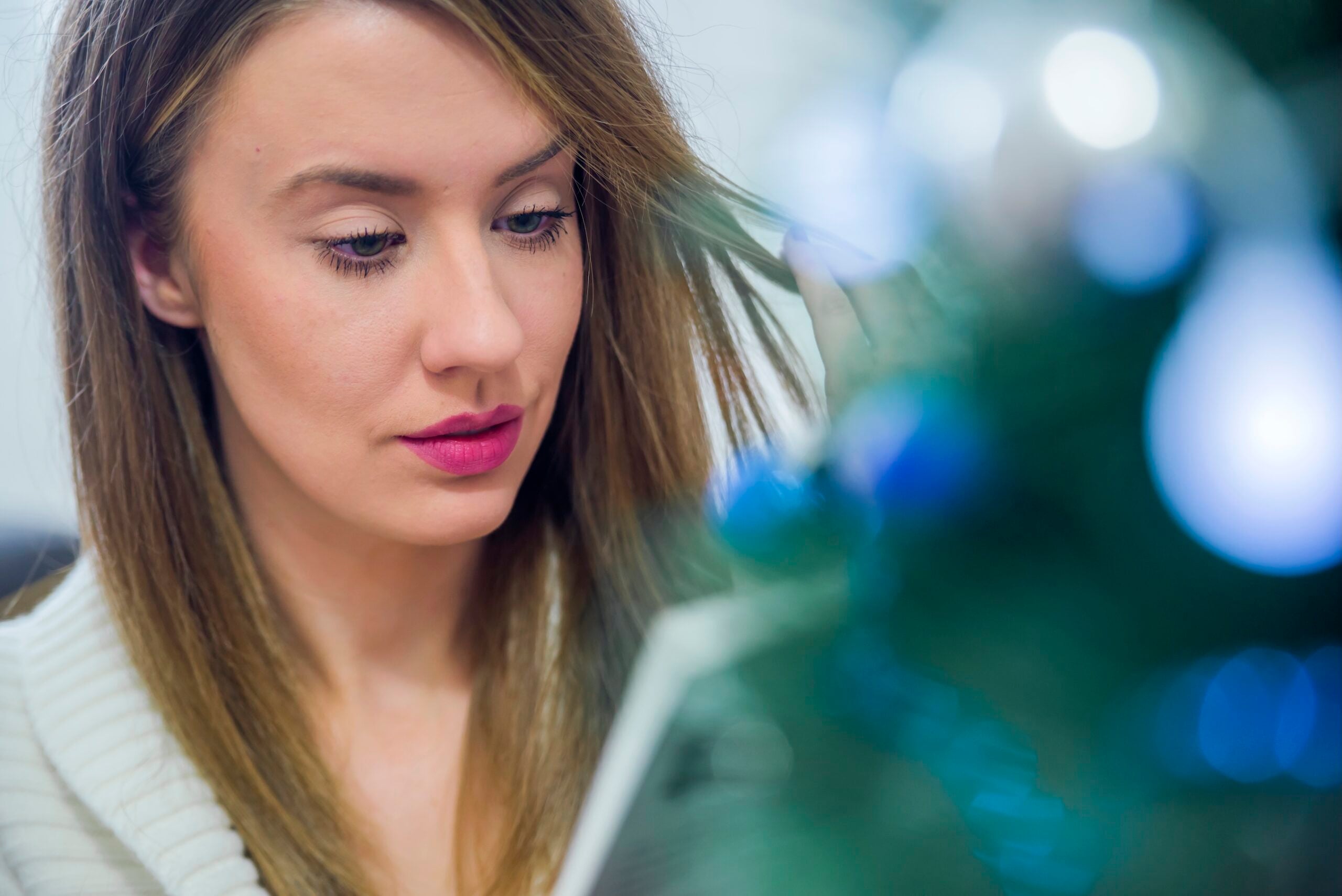 Thoughtful woman making decisions